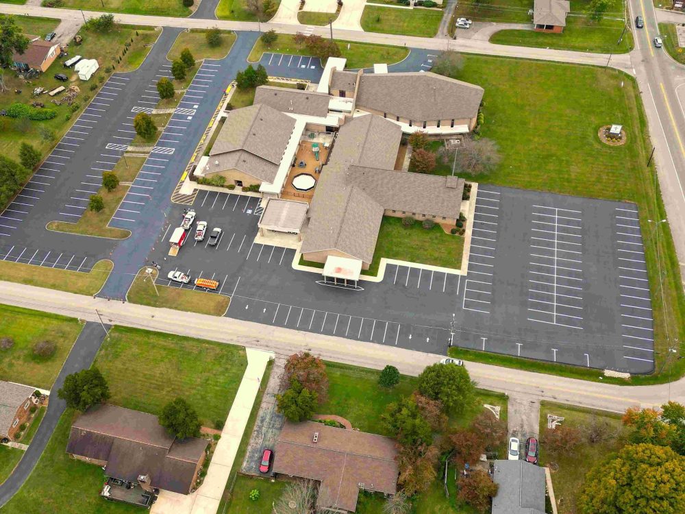 commercial parking lot